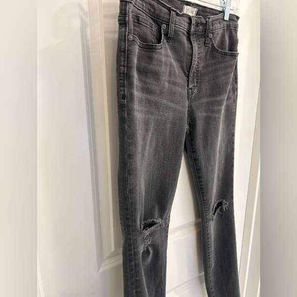 Madewell Black Sea Distressed Skinny Jeans - Picture 3 of 8